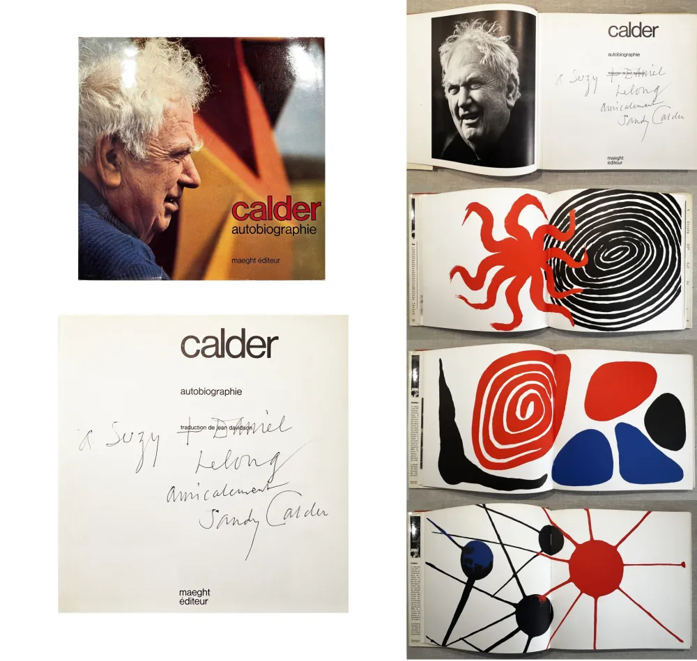 Libro Ilustrado Calder - CALDER. AUTOBIOGRAPHIE. Rare exemplaire dédicacé.