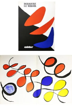 Libro Ilustrado Calder - CALDER, LA LIBERTÉ. Derrière Le Miroir N° 190. 4 LITHOGRAPHIES ORIGINALES EN COULEURS (1971)