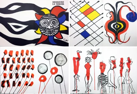 Libro Ilustrado Calder - CALDER OISELEUR DU FER. Derrière Le Miroir n° 156 avec 9 lithographies (1966)