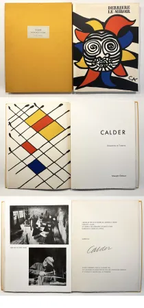 Libro Ilustrado Calder - CALDER OISELEUR DU FER. DERRIÈRE LE MIROIR N° 156 DE LUXE SIGNÉ. 9 lithographies (1966).