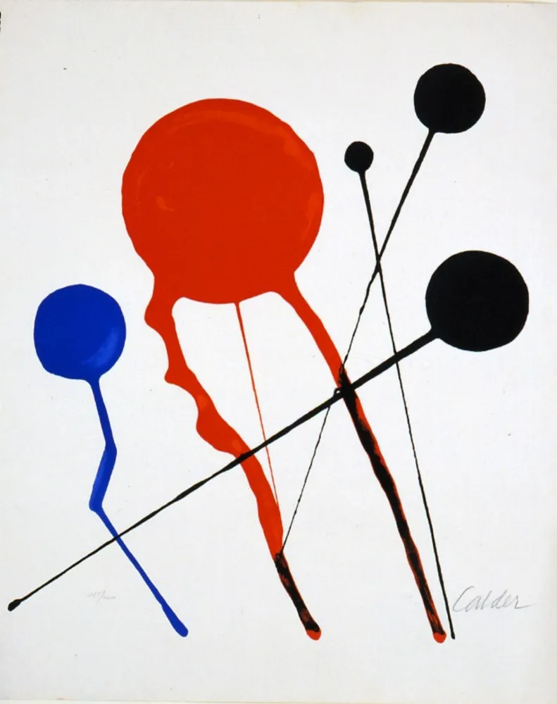 Litografía Calder - Comètes
