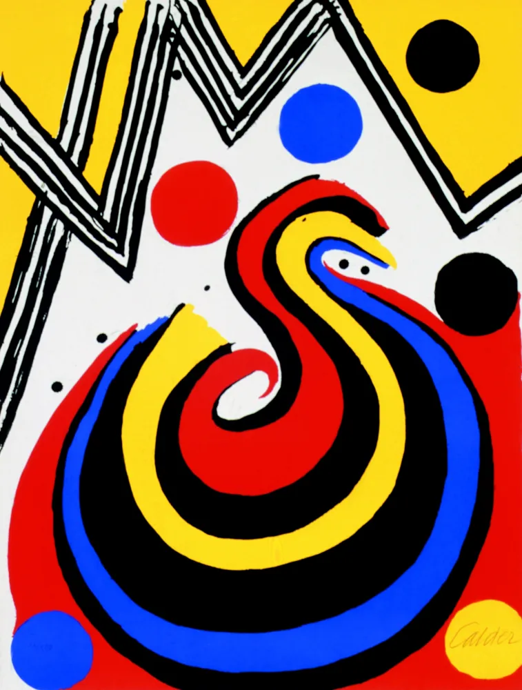 Litografía Calder - Girandola