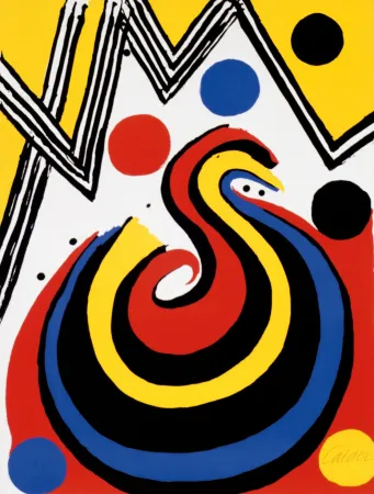 Litografía Calder - Girandola