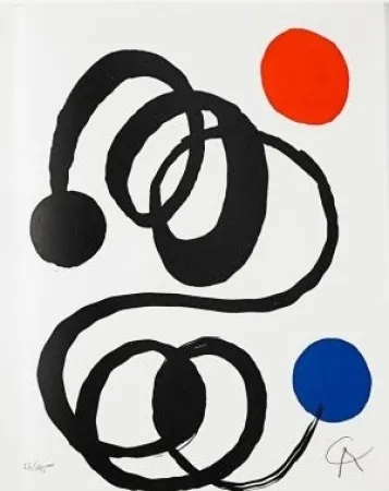 Litografía Calder - Jean Cassou: vingt-deux poèms