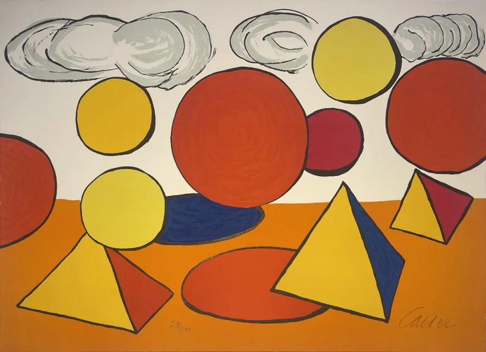 Litografía Calder - Le Piège / The Trap from La Memoire Elementaire