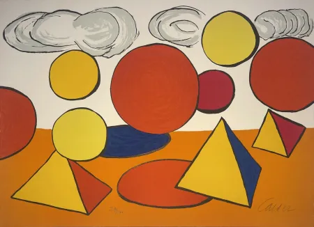 Litografía Calder - Le Piège / The Trap from La Memoire Elementaire