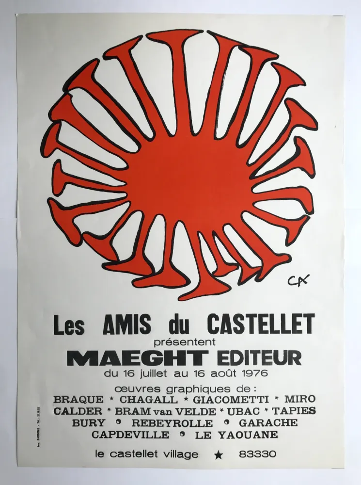 Cartel Calder - Le Polypode / Les amis du Castellet présentent Maeght éditeur