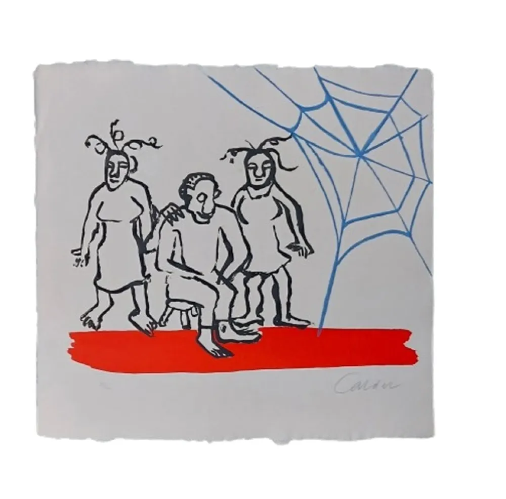 Aguatinta Calder - Le sacrilège d’Alan Kent (1976)