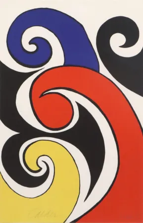 Litografía Calder - Les Vagues