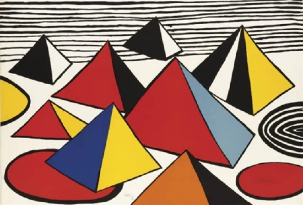 Litografía Calder - Pyramides