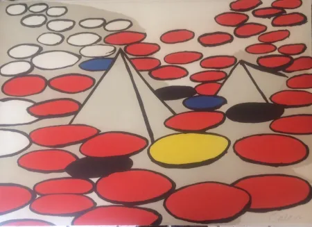 Litografía Calder - Pyramides