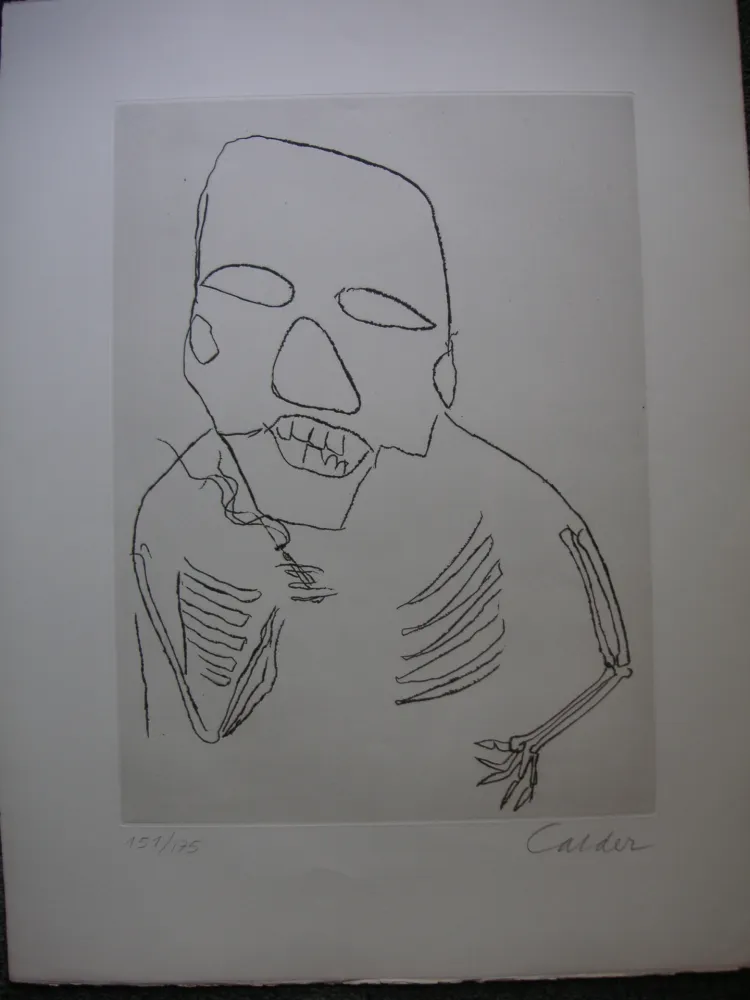 Grabado Calder - SANTA CLAUS