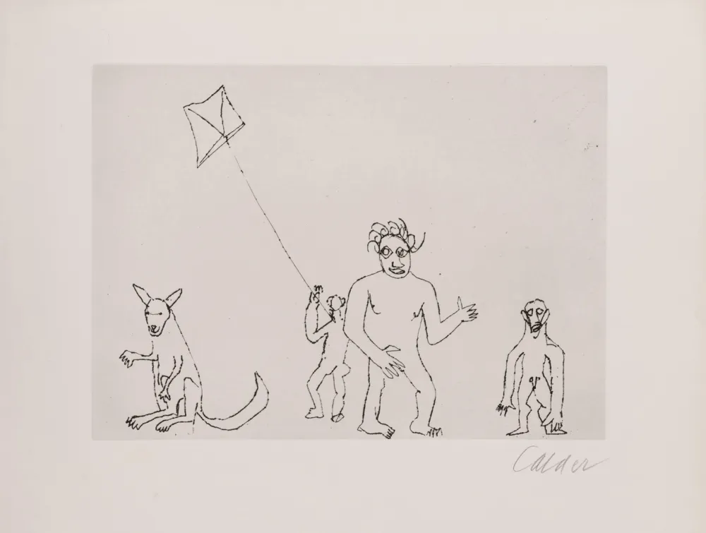 Grabado Calder - Santa Claus VII