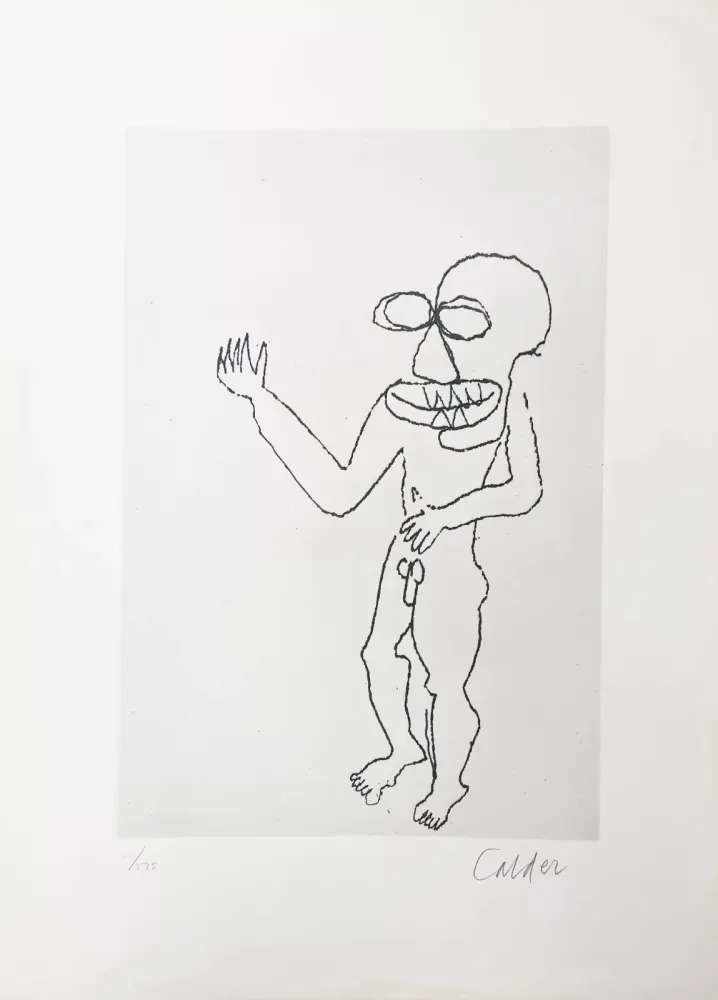 Grabado Calder - Santa Claus VIII