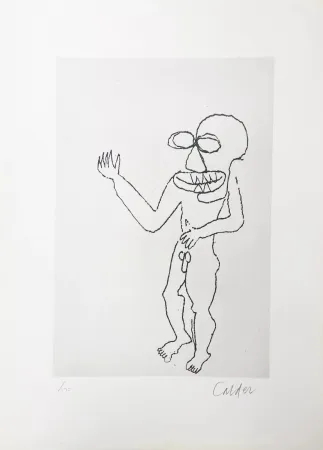 Grabado Calder - Santa Claus VIII