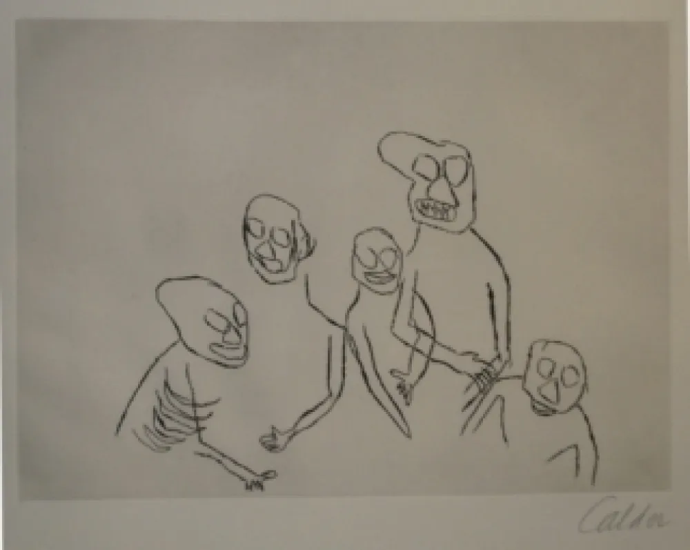 Grabado Calder - Santa Klaus 5