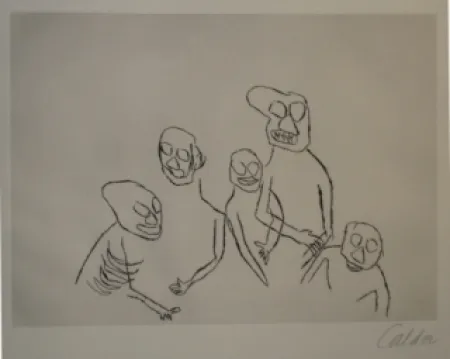 Grabado Calder - Santa Klaus 5