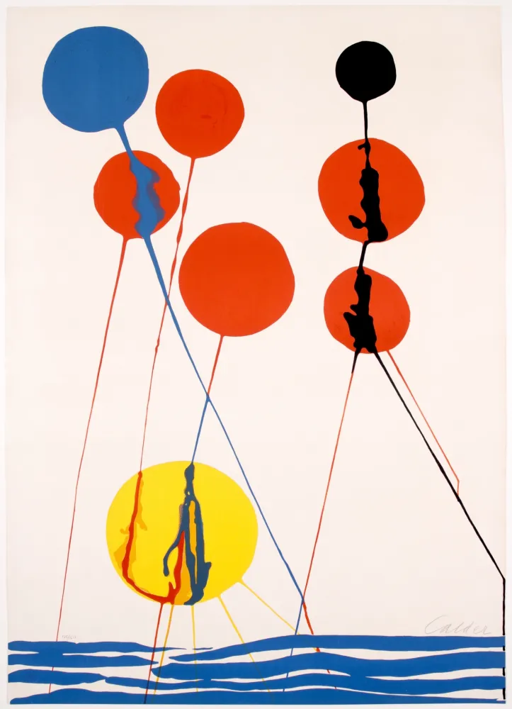 Litografía Calder - Seascape