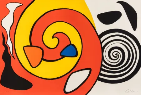 Litografía Calder - Spirale et Turban
