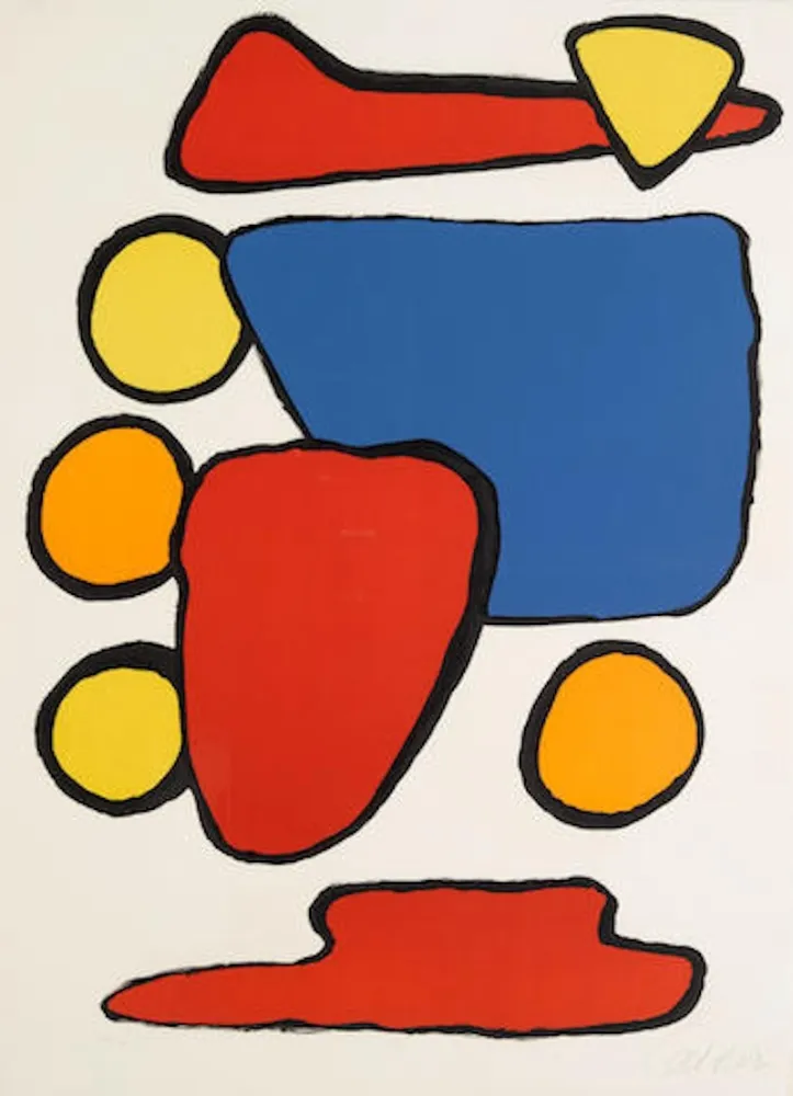 Litografía Calder - Stone Age
