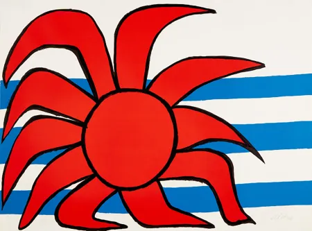 Litografía Calder - Sun and Sea