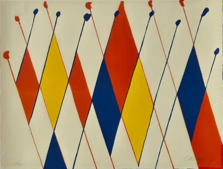 Litografía Calder - Un drôle de poisson