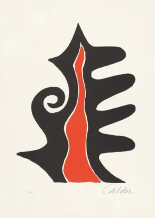 Litografía Calder - Untitled (Derriere le Miroir #201), c.
