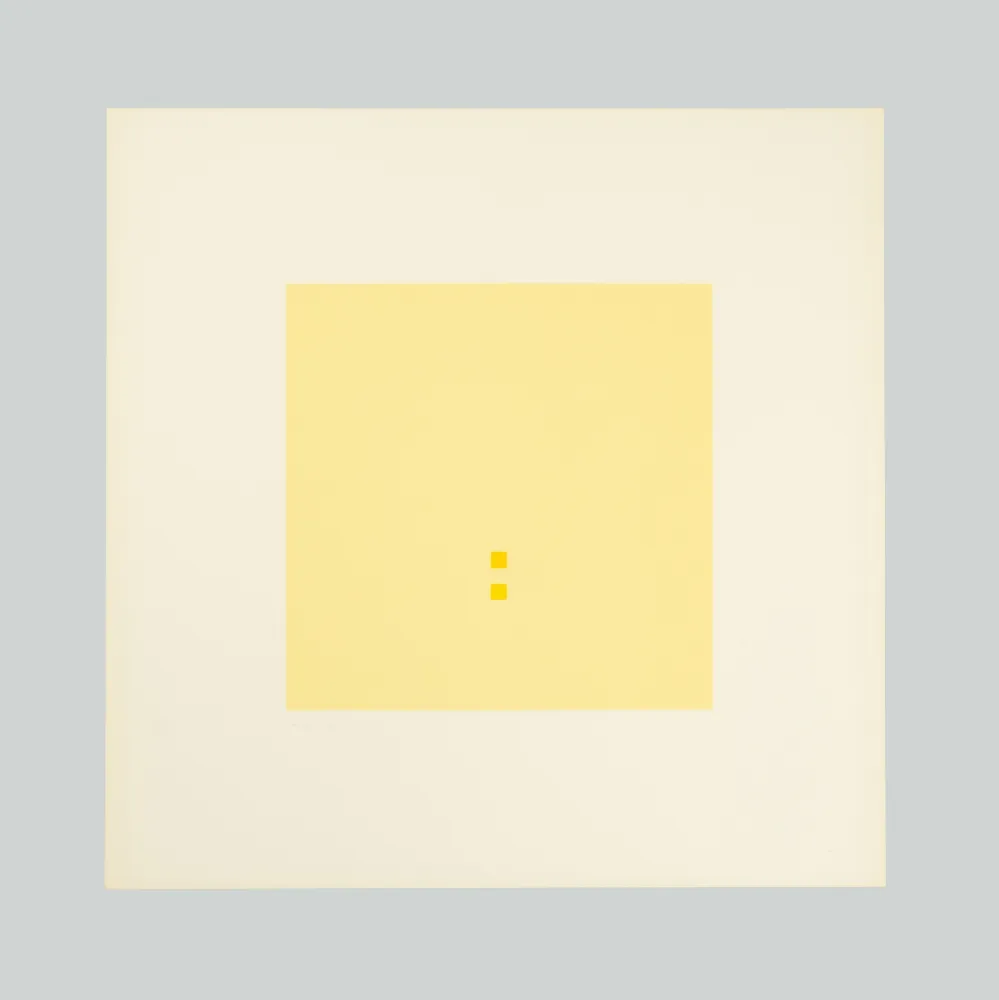 Serigrafía Calderara - Luce spazio immagine