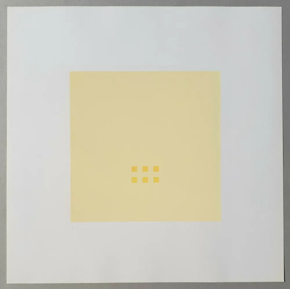 Serigrafía Calderara - Luce spazio immagine (Tav. 3)