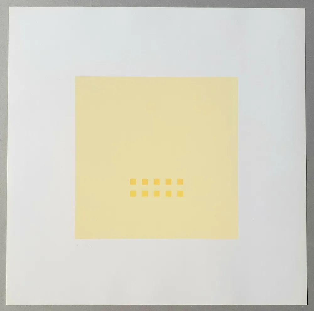 Serigrafía Calderara - Luce spazio immagine (Tav. 4)