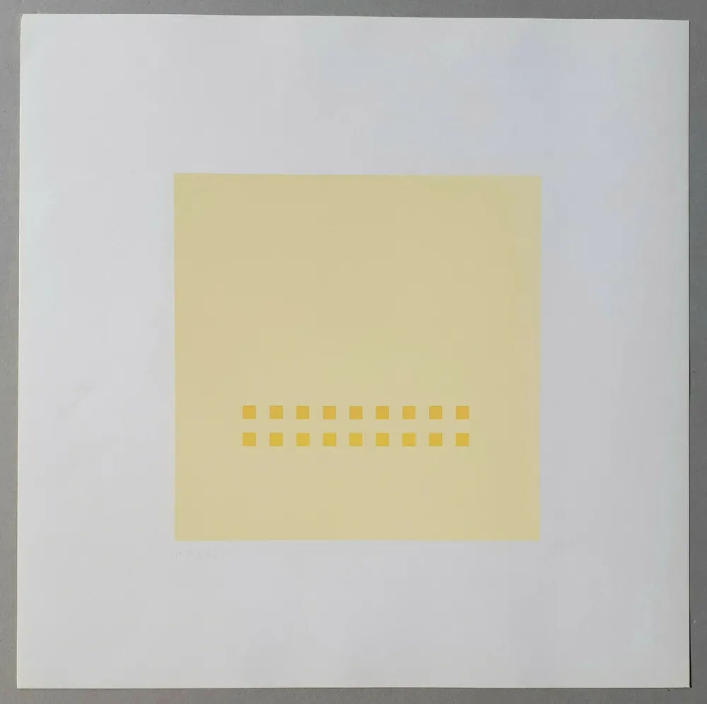 Serigrafía Calderara - Luce spazio immagine (Tav. 5)