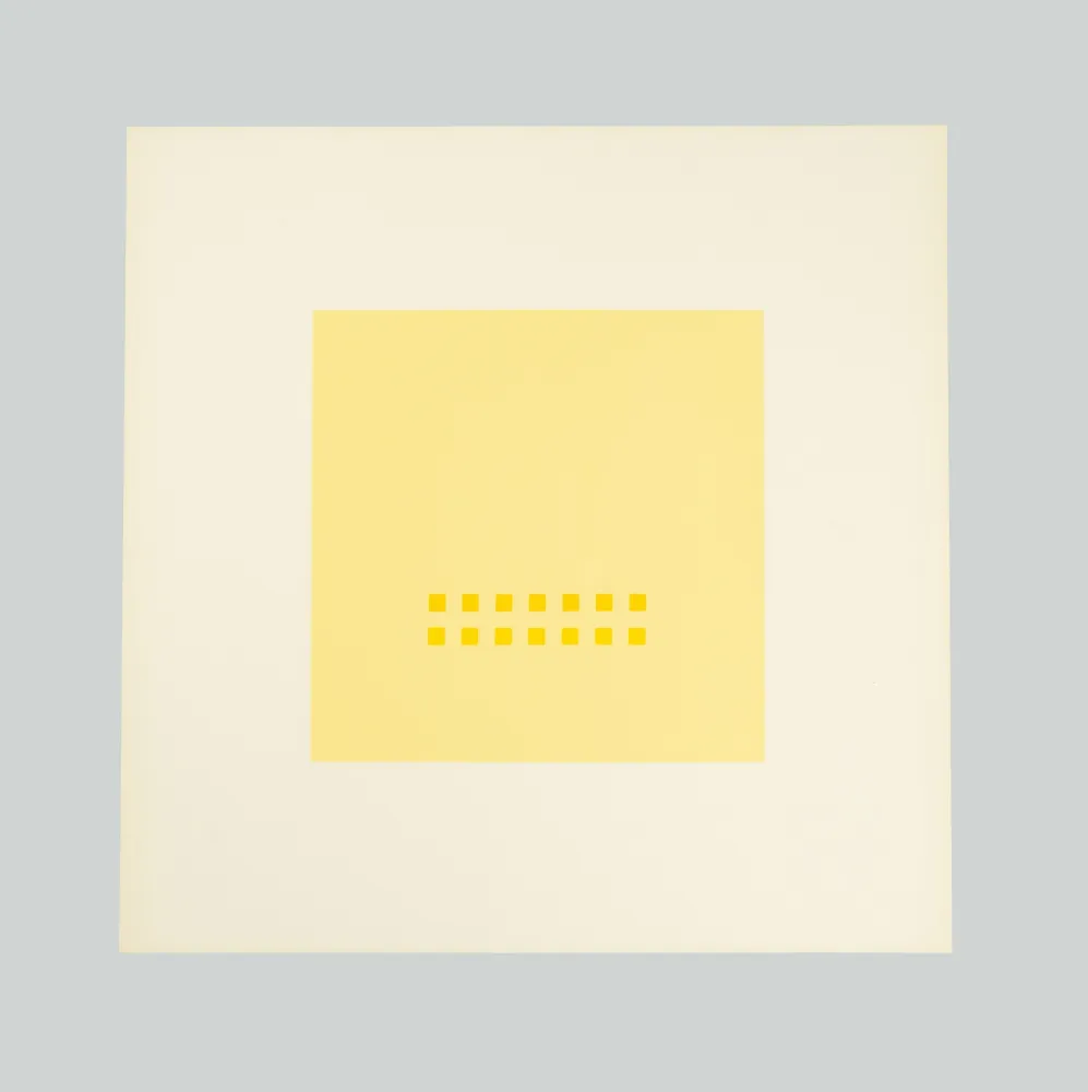 Serigrafía Calderara - Luce spazio immagine (Tav. 6)