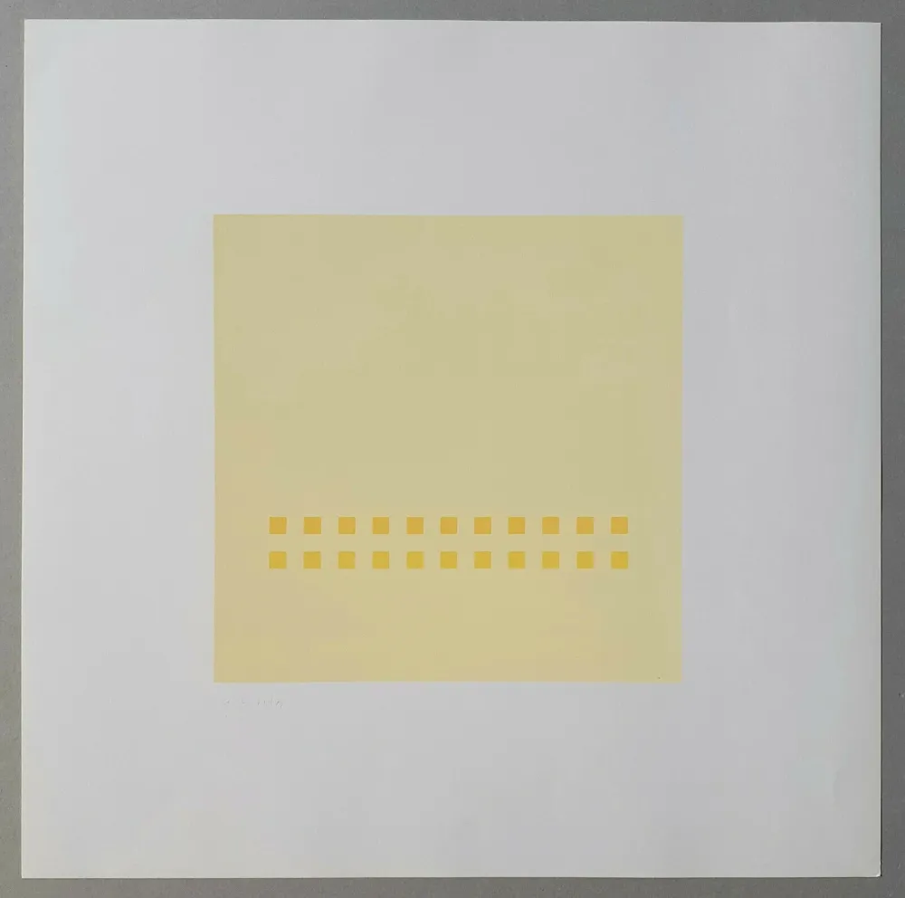 Serigrafía Calderara - Luce spazio immagine (Tav. 7)