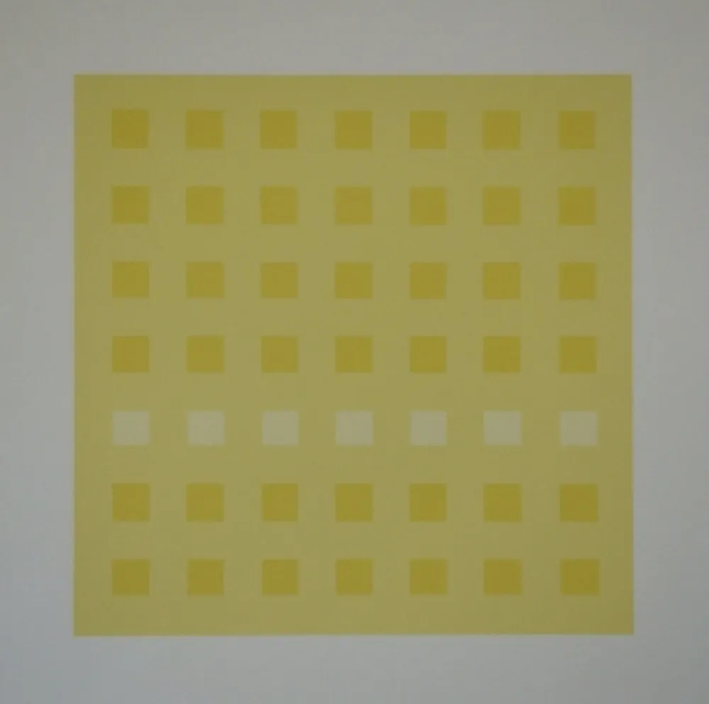 Serigrafía Calderara - Yellow Squares