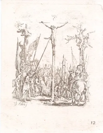 Grabado Callot - La petite passion (The Small Passion, complete set of 12 etchings)