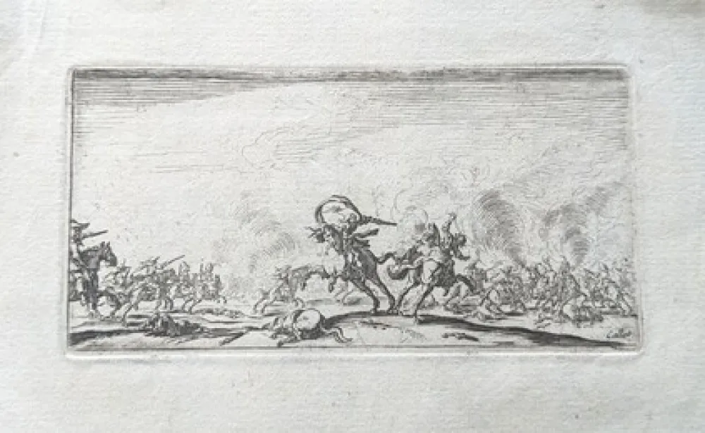 Aguafuerte Callot - Le combat au pistolets