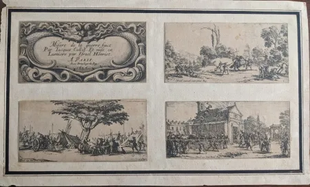Aguafuerte Callot - Les petites misères de la guerre