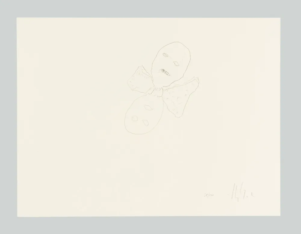 Litografía Calzolari - Senza titolo