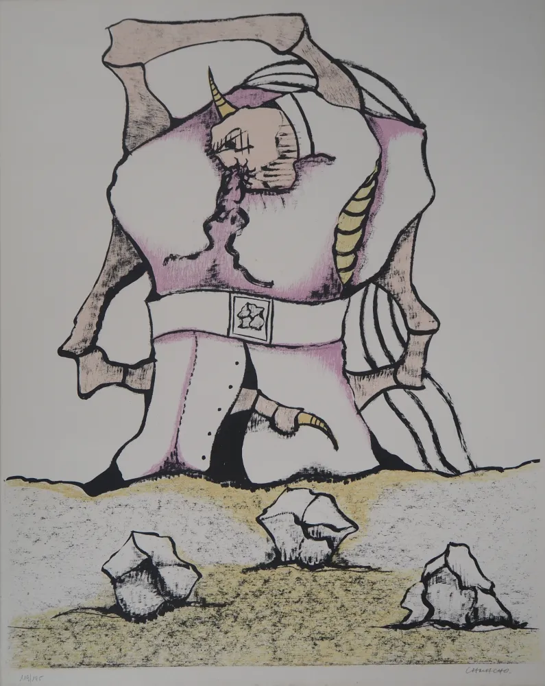 Litografía Camacho  - Colosse de Pierre