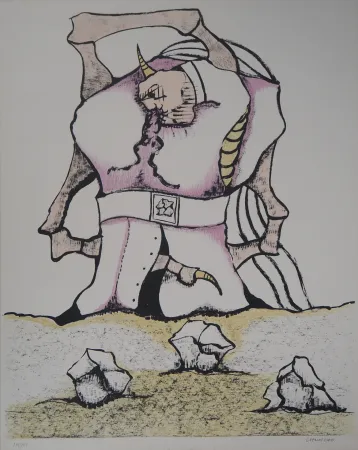 Litografía Camacho  - Colosse de Pierre