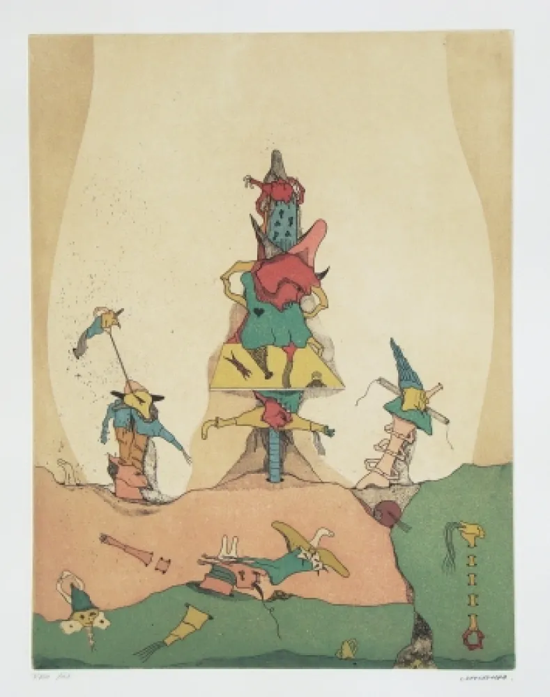 Aguafuerte Y Aguatinta Camacho  - Sans titre