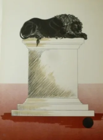 Litografía Campeny - Fugit poder