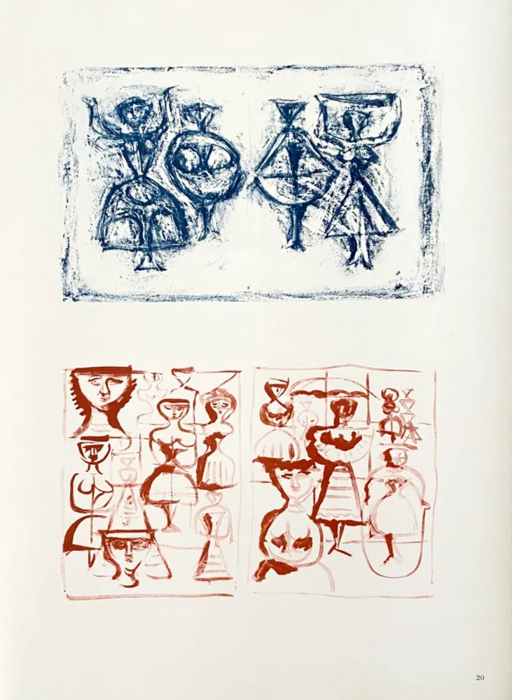 Litografía Campigli (After) - Ballerine