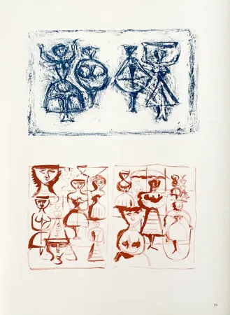 Litografía Campigli (After) - Ballerine