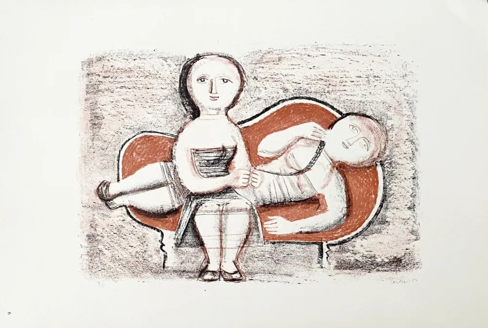 Litografía Campigli (After) - Il Divano