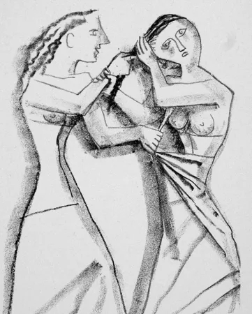 Litografía Campigli - Arianna II