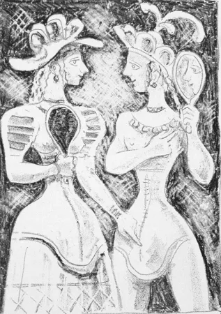 Litografía Campigli - Fedra II