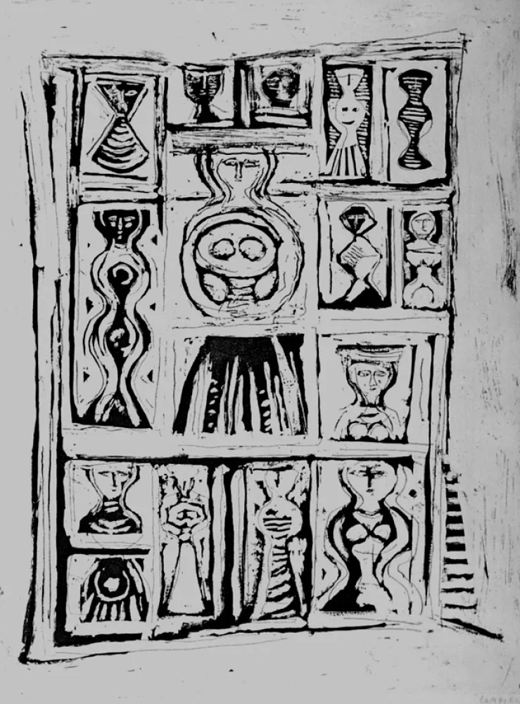 Aguafuerte Y Aguatinta Campigli - Finestre