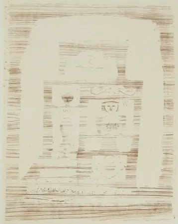 Grabado Campigli - La casa