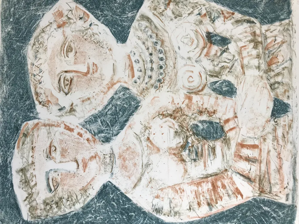 Litografía Campigli - LE AMICHE - Les Amies